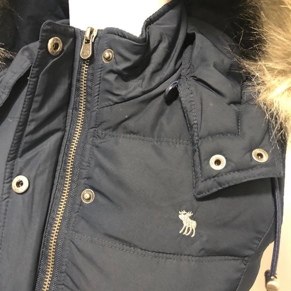 NWT Abercrombie Winter Down Puffer Vest Size XS - Picture 3 of 7